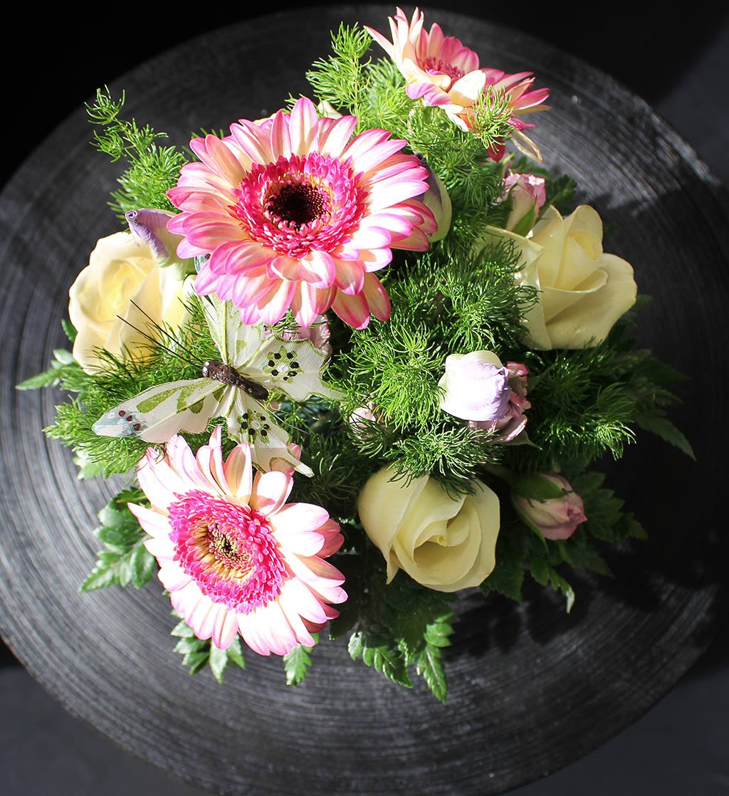 Bouquets in a shop